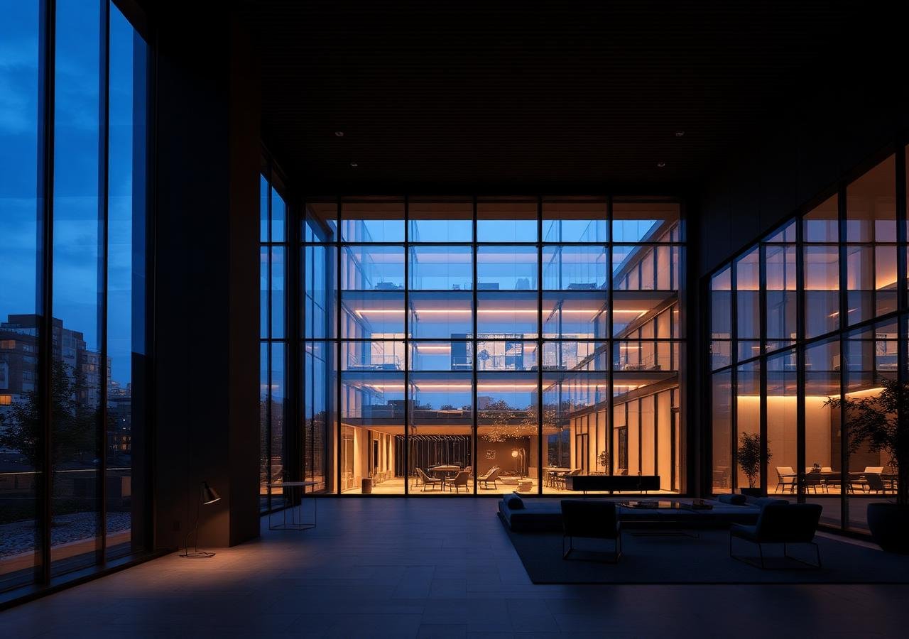 Blue Vanta studio interior